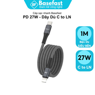 Cáp Sạc Nhanh Basefast 27W Tự Ngắt Thông Minh - Sạc Nhanh IP Chống Đứt Chống Chai Pin Cho Điện Thoại