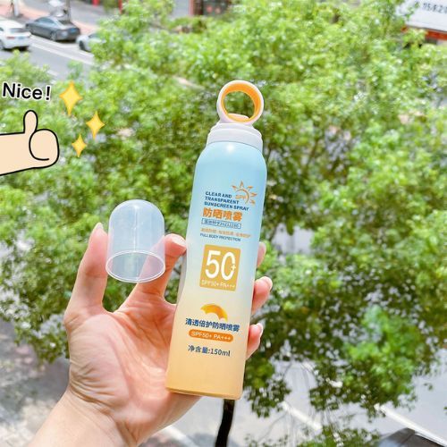 Kem chống nắng dạng bình xịt đầu phủ 360 độ SPF+ PA+++ Ova Mingduo lọ 150ml, dưỡng ẩm nâng tone da.