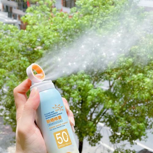 Kem chống nắng dạng bình xịt đầu phủ 360 độ SPF+ PA+++ Ova Mingduo lọ 150ml, dưỡng ẩm nâng tone da.