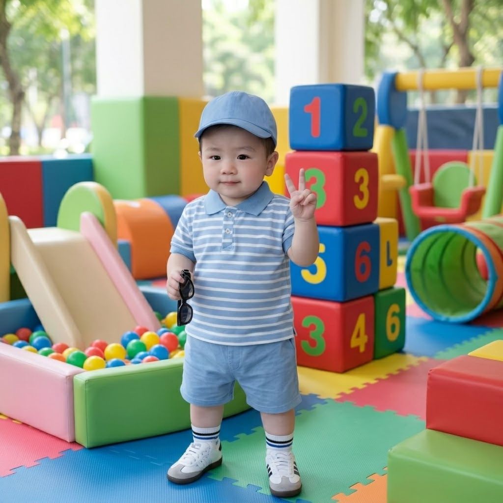 Bộ Polo Bé Trai Sọc Ngang Xanh Trắng (8-30kg), Set Đồ Hè Cho Bé Chất Thun Cotton Có Cổ Mix Quần Short Dây Rút Vintage