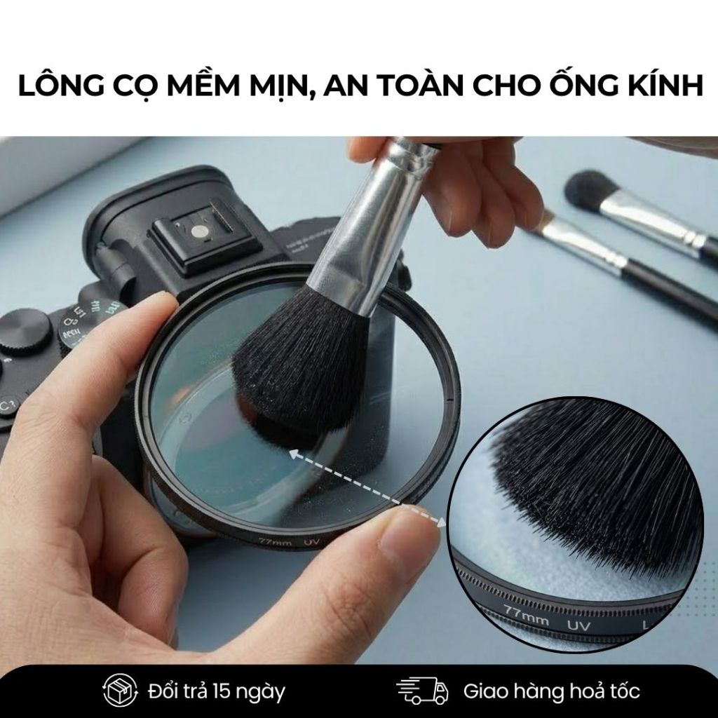 Chổi Cọ Vệ Sinh Laptop Quét Bụi Điện Tử Lông Mịn Chống Xước Làm Sạch Màn Hình Bàn Phím Hiệu Quả