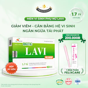Combo Viên Uống Lợi Khuẩn Men Vi Sinh Phụ Khoa Lavi Biotic Kèm Đũa Thần Inner Gel Vệ Sinh Phụ Nữ Felix