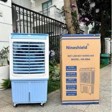 Quạt Điều Hoà Hơi Nước 45L Nineshield, Quạt hơi nước phun sương tạo ầm tự động- Bảo Hành 12 Tháng
