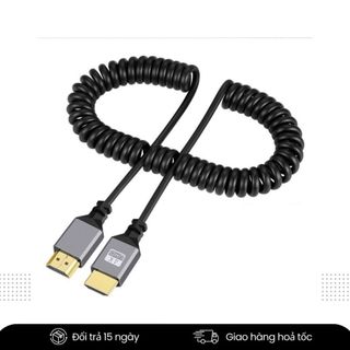 Dây HDMI Lò Xo Ngắn Cho Máy Ảnh SONY - CANON – Truyền Hình Ảnh Monitor HDMI / MINI HDMI / MICRO HDMI