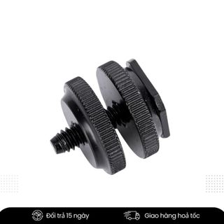 Hot shoe Mở Rộng Ốc 1/4 Cho Máy Ảnh – Ngàm Kết Nối Phụ Kiện Flash, Mic, Monitor, Wireless