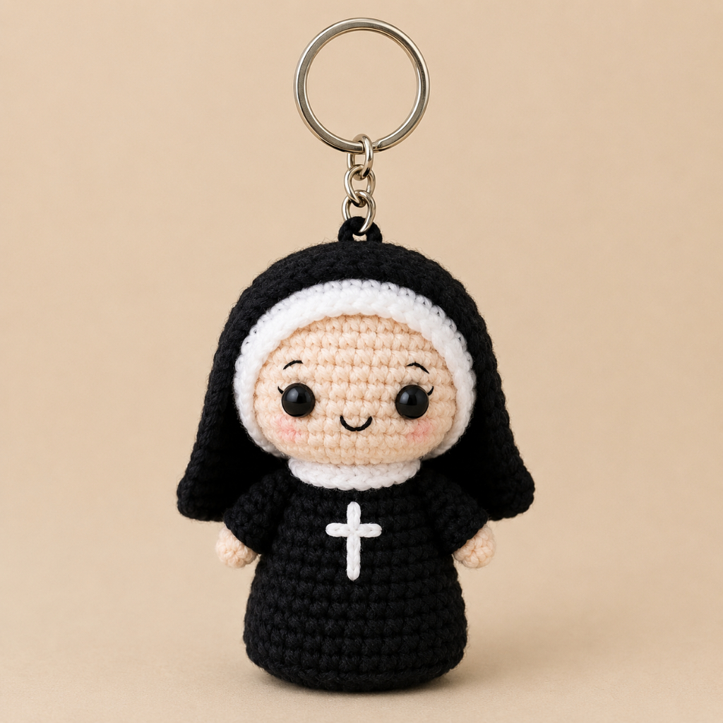 Móc Khóa Len Lendo Công Giáo Nữ Tu Thiên Thần Cha Xứ Chibi Handmade Crochet  Quà Tặng | Shopee Việt Nam
