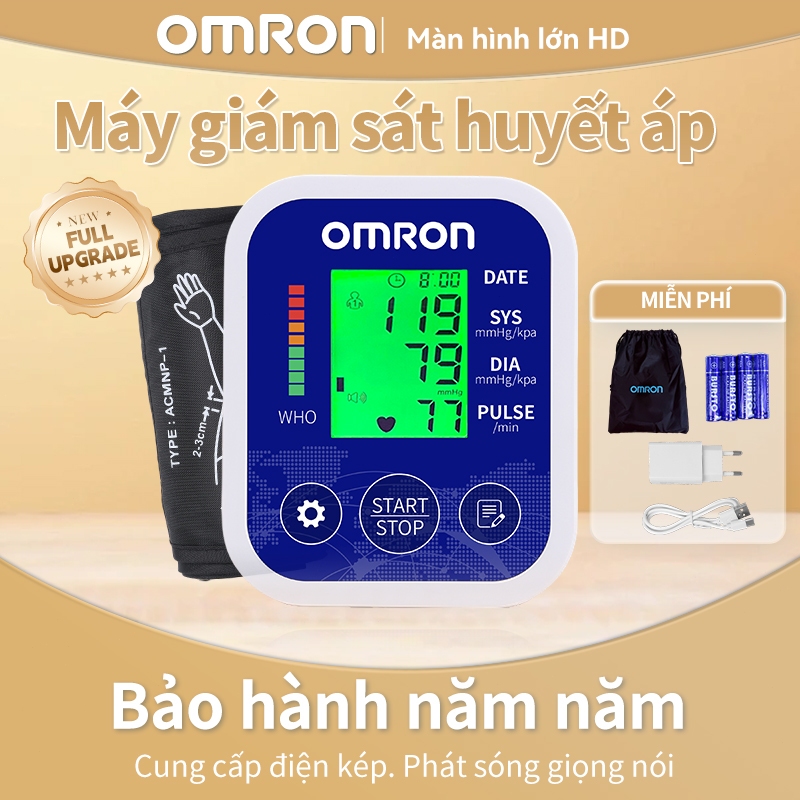 Máy Đo Huyết Áp Bắp Tay HEM-8718 | Chức Năng Mới Phát Hiện Nhịp Tim Bất Thường - Bảo Hành Chính Hãng 5 Năm