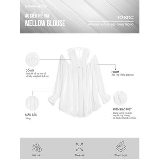 [N6] Áo Kiểu Trễ Vai Mellow Blouse, Chất Vải Tơ Thoải Mái, WKI123, SOME HOW STORE