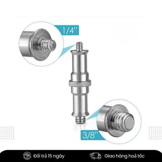 Ốc Chân Đèn Studio Gắn Đèn Máy Ảnh Spigot 1/4 – 3/8 Gắn Đèn LED Flash Tripod