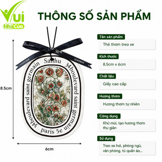 Dây Thơm Treo Tủ Quần Áo Khử Mùi Hôi, Đuổi Muỗi GD220 - Sáp Nén Thơm Treo Xe Ô Tô, Tủ Quần Áo