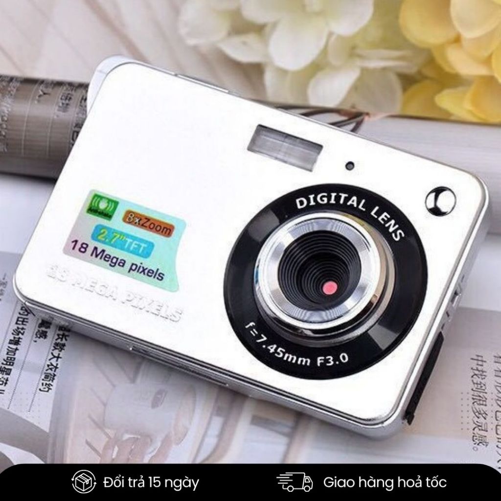 Máy Ảnh Mini Bỏ Túi – Camera Kỹ Thuật Số 48MP, Zoom 8X, Quay Video Full HD, Phù Hợp Cho Trẻ Em