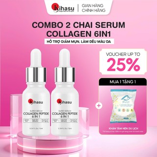 Serum Collagen Mờ Nám Kihasu 6in1 Combo 2 Chai và 3 Chai Collagen Nhật Nano,Mờ Thâm, Dưỡng Sáng, Phục Hồi Da Yếu