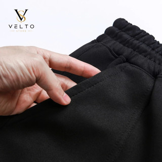 Quần Short Nam VELTO Form Trên Gối Vải Nỉ 2Da Mềm Mại Thoải Mái Thoáng Mát Phong Cách Hàn Quốc HS115