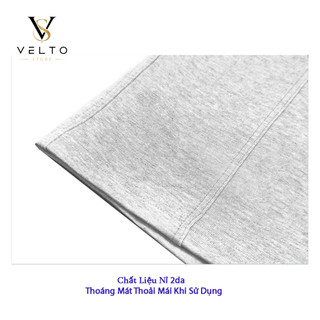 Quần Short Nam VELTO Form Trên Gối Vải Nỉ 2Da Mềm Mại Thoải Mái Thoáng Mát Phong Cách Hàn Quốc HS115