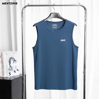[TẶNG TẤT] Áo Tanktop Nam MENTORIS Vải Thun Lạnh, Áo Ba Lỗ Co Giãn 4 Chiều Thoáng Mát, Vận Động Thoải Mái MTT01