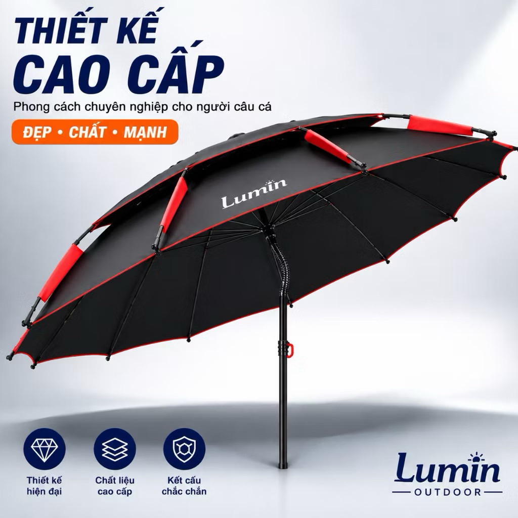 [ Giảm 50% ] Ô Câu Cá 2 Tầng Màu Đen 2m2+2m4 Cao Cấp Tránh Tia UV Và Chống Thấm Nước - Siêu Giảm Giá siêu bền đẹp