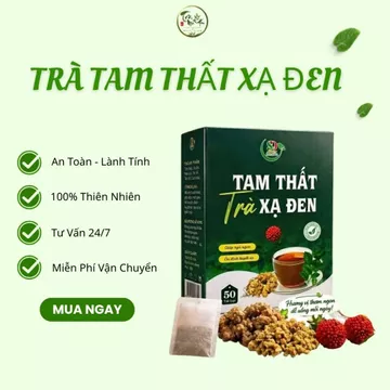 Trà Tam Thất Xạ Đen – Hỗ Trợ Thanh Lọc Cơ Thể, An Thần, Ngủ Ngon – 50 Túi Lọc| Trà Mộc Hoa