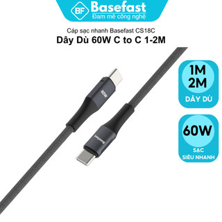 Cáp Sạc Nhanh Basefast 60W Tự Ngắt Thông Minh - Sạc Nhanh Chống Đứt Chống Chai Pin Cho Điện Thoại