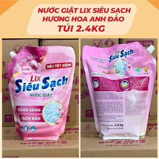 TÚI NƯỚC GIẶT LIX HOA ANH ĐÀO 2.4KG