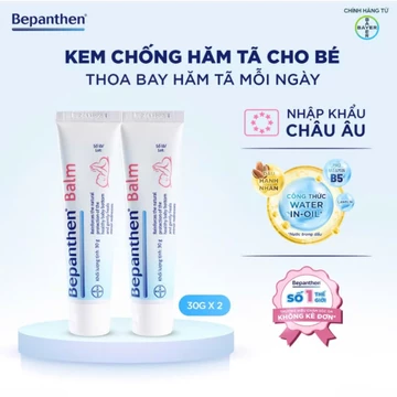 [Bepanthen Balm] Kem chống hăm cho bé ngừa hăm tã dưỡng ẩm bảo vệ da hết mẩn ngứa 30g