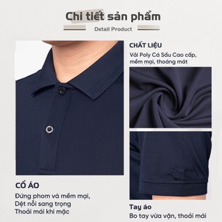 Áo Polo Nam MENTORIS Vải Cotton Cá Sấu, Form Regular Fit Tôn Dáng, Siêu Thoáng Khí, Bản Giới Hạn MPS