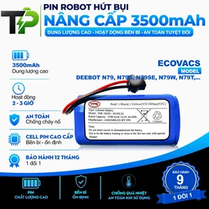 PIN ROBOT HÚT BỤI ECOVACS DEEBOT N79/ N79S/ N79SE/ N79W/ N79T BẢO HÀNH 9 THÁNG