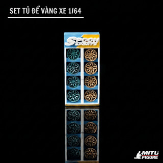 [Full Set] V4 Phụ Tùng Garage oto figure 1/64-Phụ kiện bàn Tools Sửa Chữa,lamborghini phủ bạt,kệ để lốp,tủ để vành xe