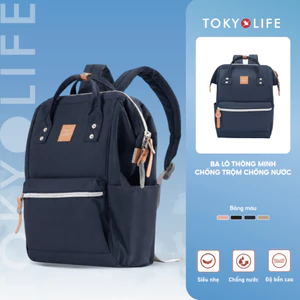 Ba Lô Chống Trộm Chống Thấm Nước TOKYOLIFE 40005732 (Laptop 15.6inch) và 40004604 (Máy 13 inch)