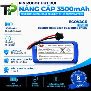 (DUNG LƯỢNG 3500 mAh) PIN ROBOT HÚT BỤI ECOVACS DEEBOT DS35 DS37 DS43 DH56 DN622 DUNG LƯỢNG NÂNG CẤP