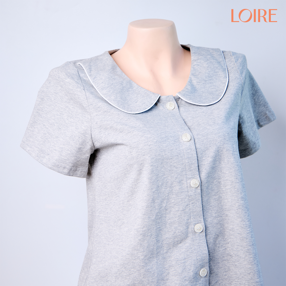 Set Bộ Mặc Nhà Loirechic FDMN260379 Thiết Kế Cổ Sen Chất Cotton Thấm Hút Tốt