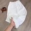 Quần kaki trắng kèm đai GUMIN thiết kế dáng suông rộng basic sang chảnh, quần jean nữ trẻ trung thanh lịch