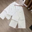 Quần kaki trắng kèm đai GUMIN thiết kế dáng suông rộng basic sang chảnh, quần jean nữ trẻ trung thanh lịch
