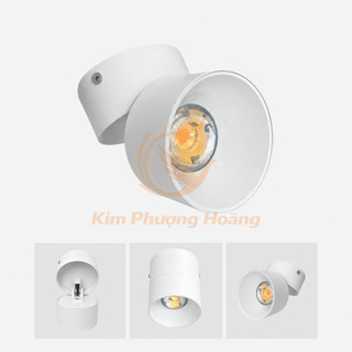 Đèn Rọi Decor Gắn Nổi 10W COB Xoay 350° Đèn Chiếu Điểm Trang Trí Tường Nhà, Nội Thất - BH 2 năm