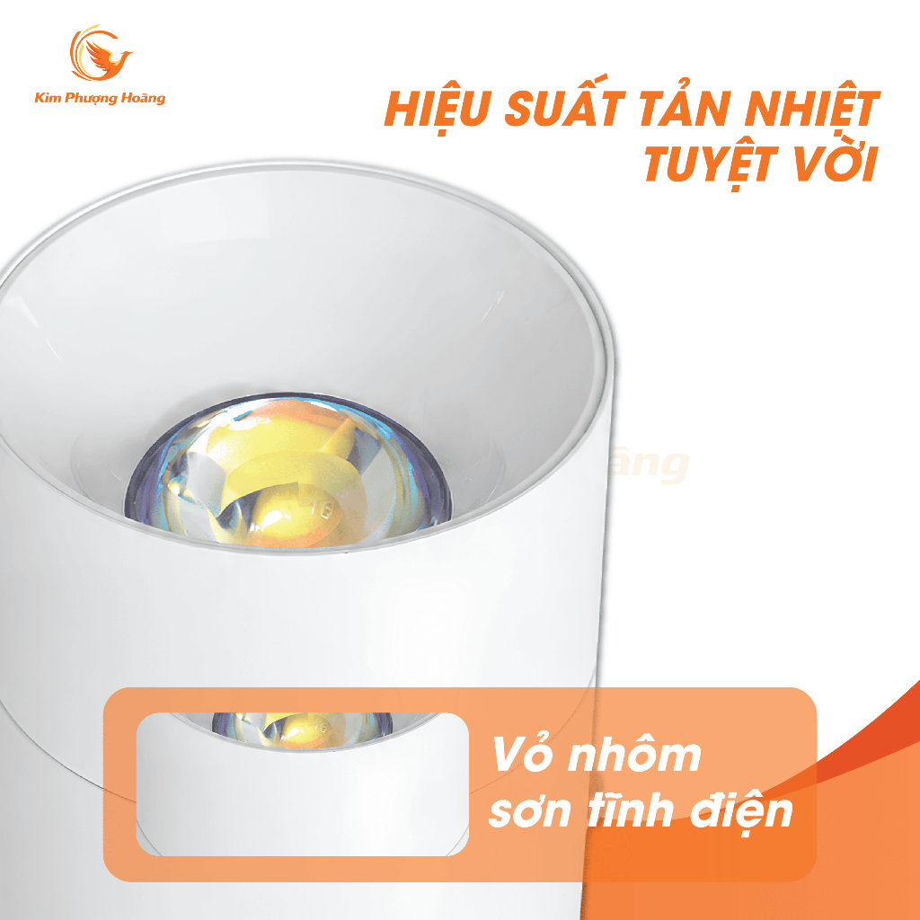 Đèn Rọi Spotlight Gắn Nổi 10W Decor Nội Thất Chiếu Tranh Chiếu Tường, Xoay 350° Gập Góc 90°