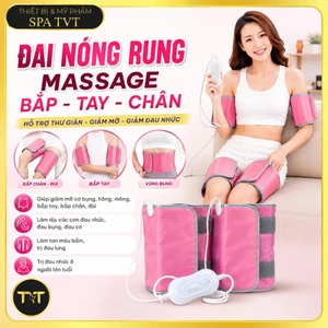 Đai Nóng Rung Giảm Mỡ Đùi Bắp Tay Bụng Hồng Ngoại Massage Nhiệt Nóng Thư Giãn Cơ Thể