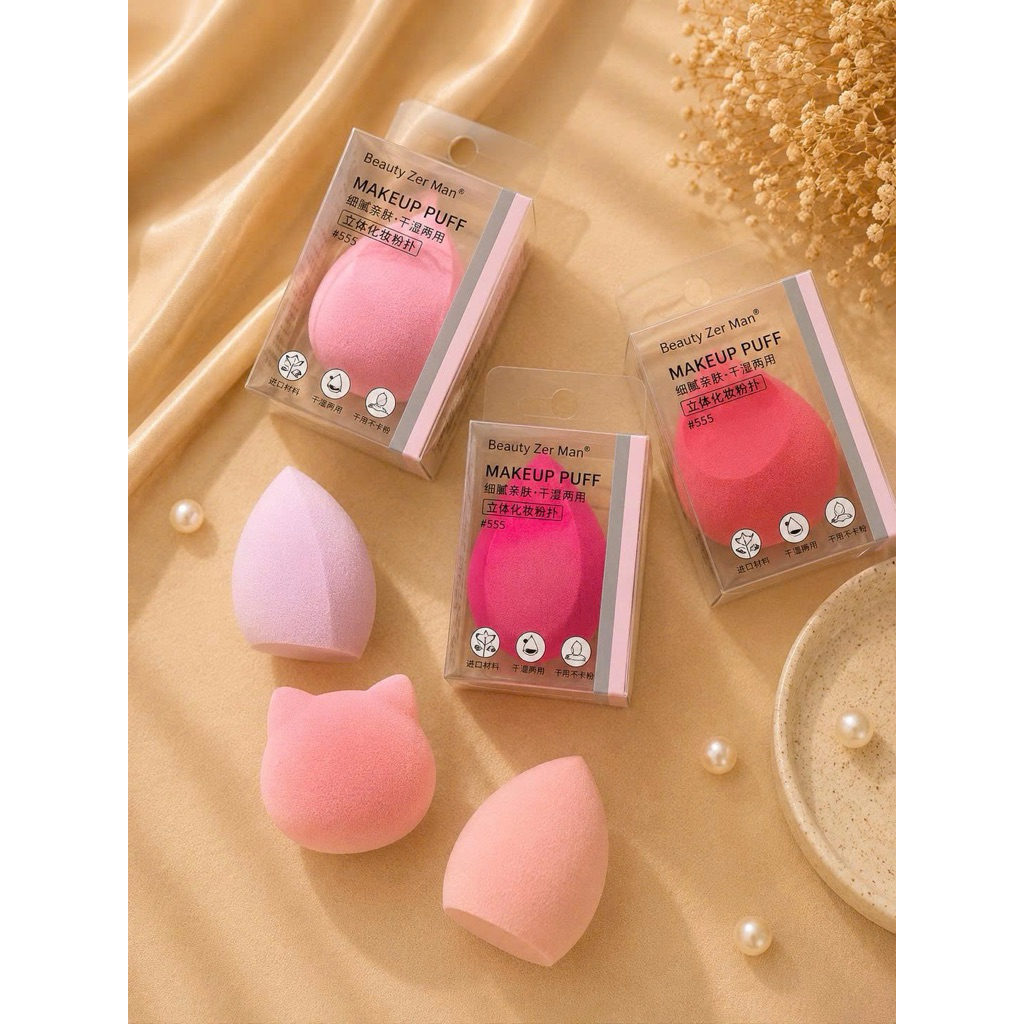 Mút Tán Nền Giọt Nước Cao Cấp - Mút Trang Điểm Siêu Mềm Không Ăn Phấn Tán Kem Nền Cushion NB13