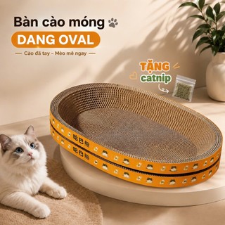 Bàn cào móng, ổ cào móng cho mèo dạng oval