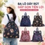 Ba Lô Dây Rút Gấp Gọn TN475-06 Hoa Hồng Vintage Chống Nước Vải Oxford Hàn Quốc Siêu Nhẹ