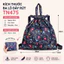 Ba Lô Dây Rút Gấp Gọn TN475-06 Hoa Hồng Vintage Chống Nước Vải Oxford Hàn Quốc Siêu Nhẹ