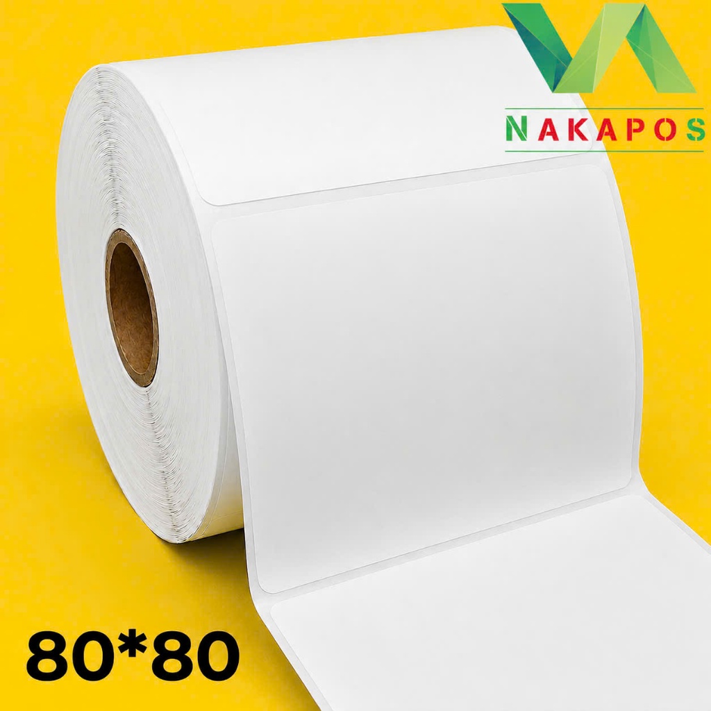 [CUỘN 30 MÉT] Giấy In Nhiệt 80x80mm Tem Vận Chuyển 80*80 Dán Được 8*8 in đơn hàng 8x8 Decal in vận đơn 80x80 phiếu ship