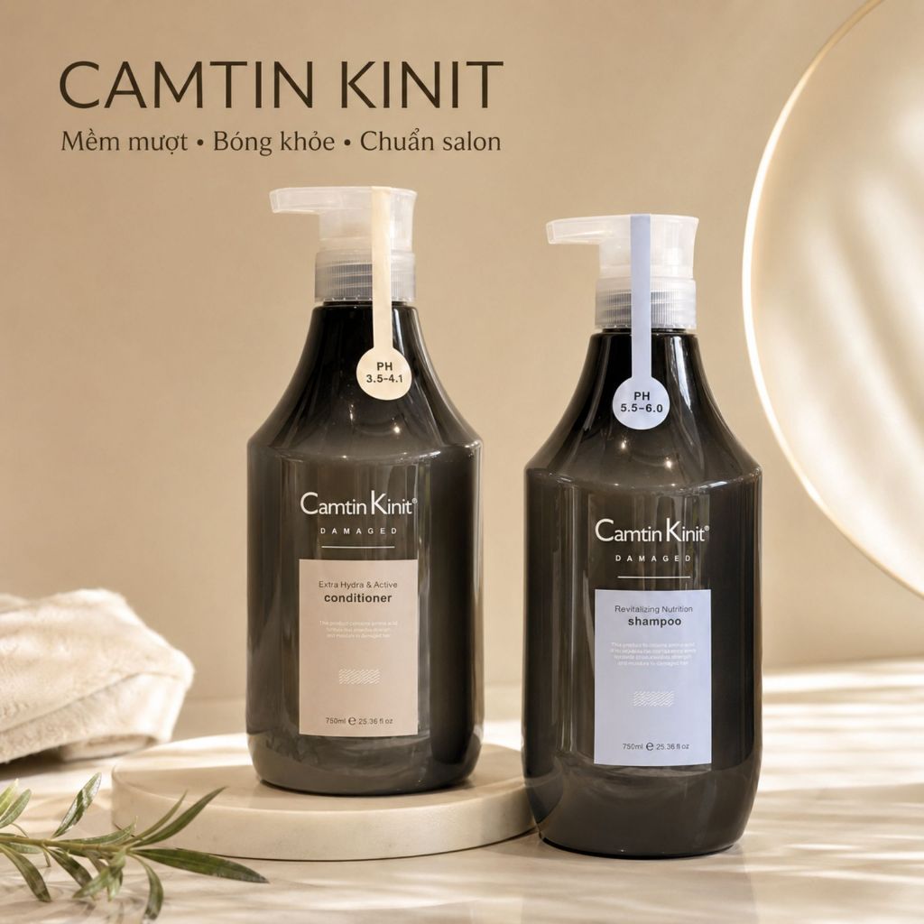 Dầu Gội Xả CAMTIN KINIT 6 In 1 750ml | Chăm Sóc Tóc Mềm Mượt, Hương Thơm Dễ Chịu Chuẩn Salon
