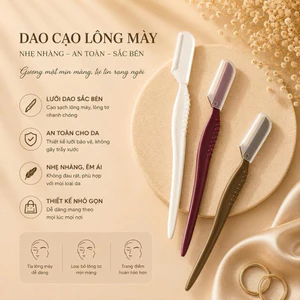 Dao Cạo Lông Mày Cao Cấp Có Nắp Bảo Vệ - Dao Tỉa Chân Mày, Cạo Lông Mặt, Tỉa Lông Tơ An Toàn NB14
