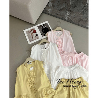 PHẠM THÙY SHOP: SET BỘ THÔ HÀN MIX QUẦN SHORT ẢNH THẬT CẬN CHẤT