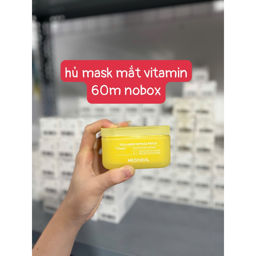 Mặt Nạ Dưỡng Da Mắt Mediheal Retinol/ Vitamin Collagen Capsule Patch 60 Miếng