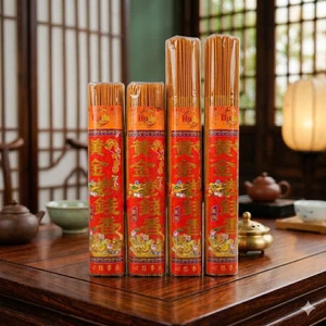 Nhang Hoàng Kim Cuộn Tàn Cong Thần Tài Thái Lan (500 gram) - Mùi Thơm Ít Khói 3, 4 Tấc