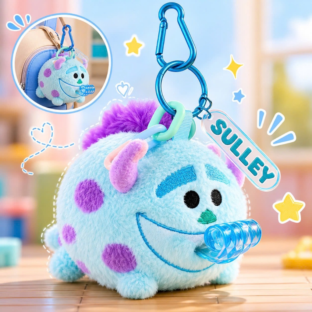 Móc khoá gấu dâu Chính hãng MABAOTOYS DISNEY series plush pendant gấu bông móc khoá siêu cute