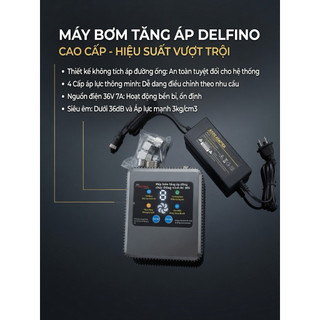máy bơm tăng áp mini 36V công suất 250w thương hiệu Delfino (để ngoài trời)