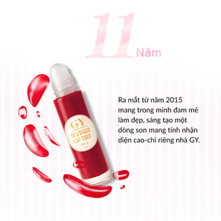 Son Tint Lì Bi Lăn Roller Watery Lip Tint V1 GY Cosmetic, Nhẹ Môi, Lâu Trôi, Bền Màu, 9 Màu, 10ml