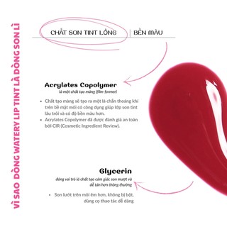 Son Tint Lì Bi Lăn Roller Watery Lip Tint V1 GY Cosmetic, Nhẹ Môi, Lâu Trôi, Bền Màu, 9 Màu, 10ml