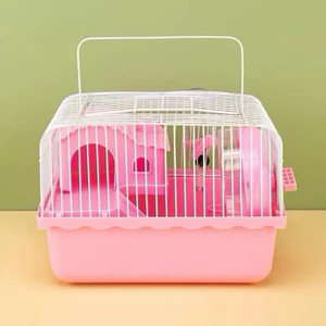 Giảm 30% ( GPET ) Lồng nuôi chuột cảnh Hamster một tầng lửng! Đầy đủ tiện nghi xanh - vàng